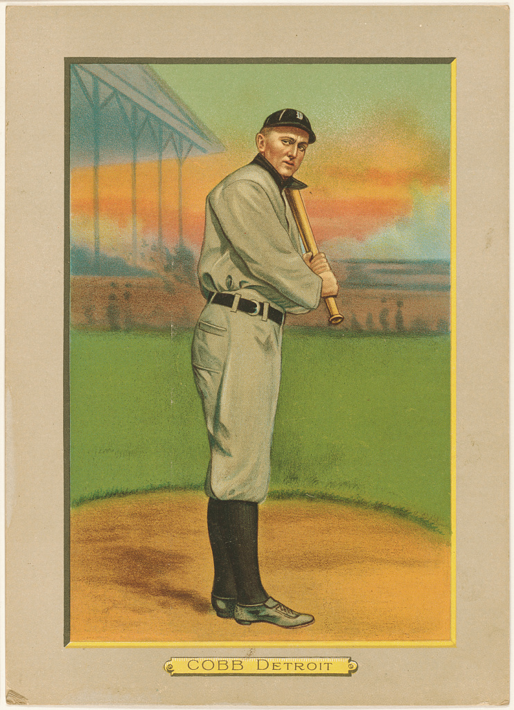 1909–11 T206 Ty Cobb red portrait baseball card